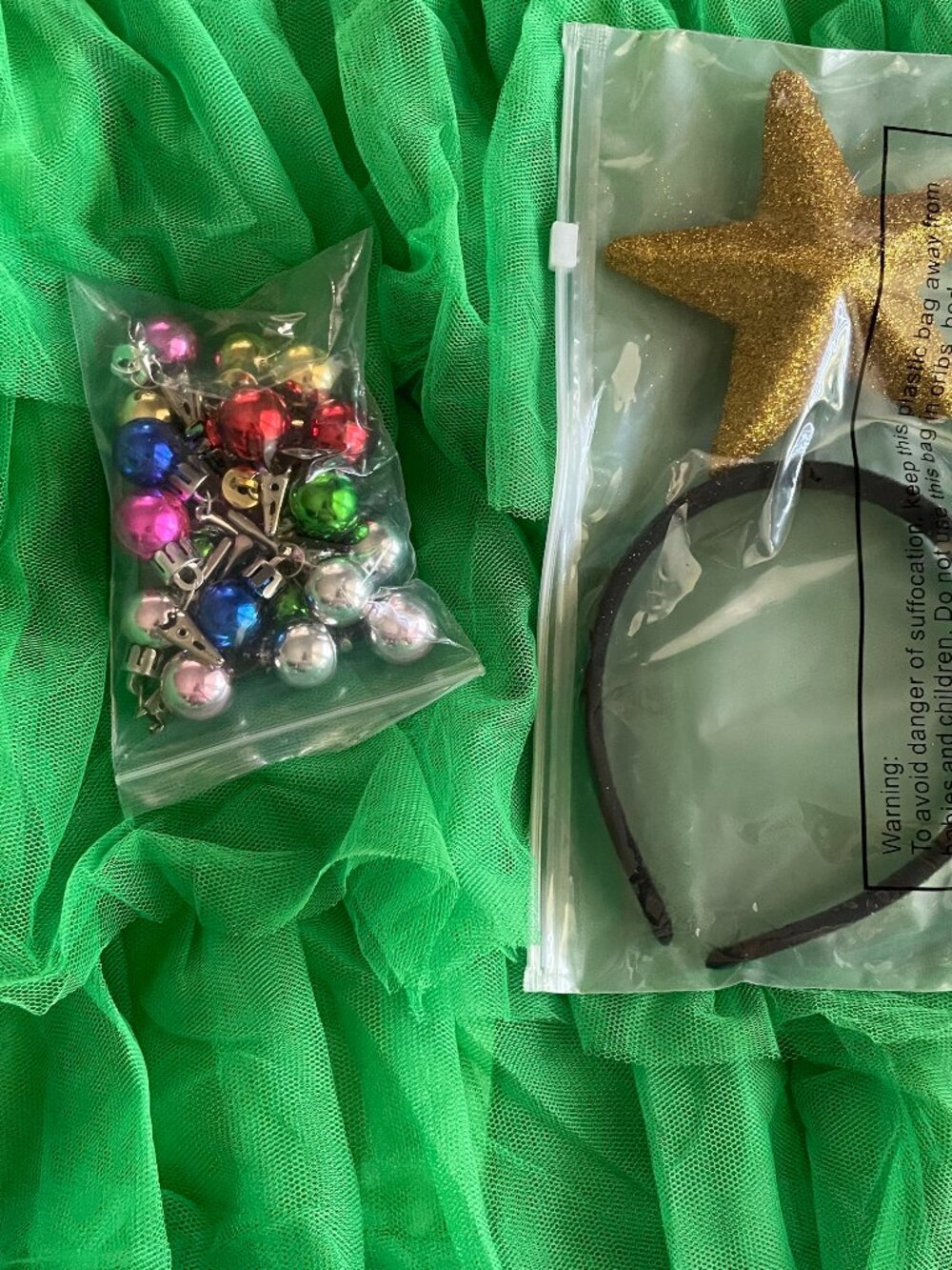 Green Christmas Tree Costume – Tulle Skirt & Star Headband